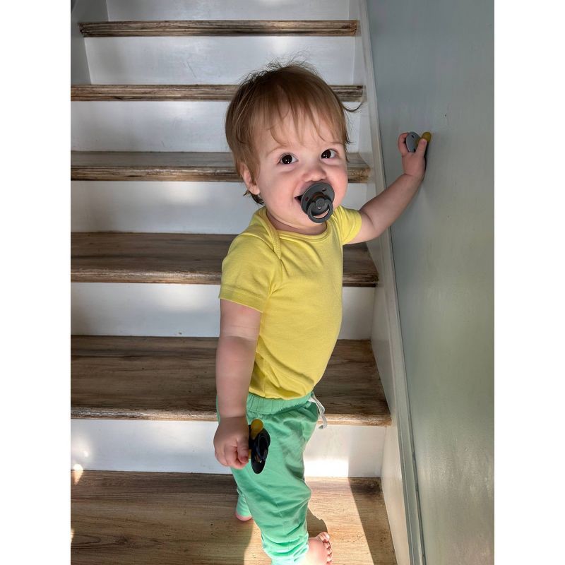 slide 7 of 8, Bibs Colour Latex Pacifier - 6-18 Months - Size 2 - 2pk - Iron/Sand, 2 pk; 2 ct