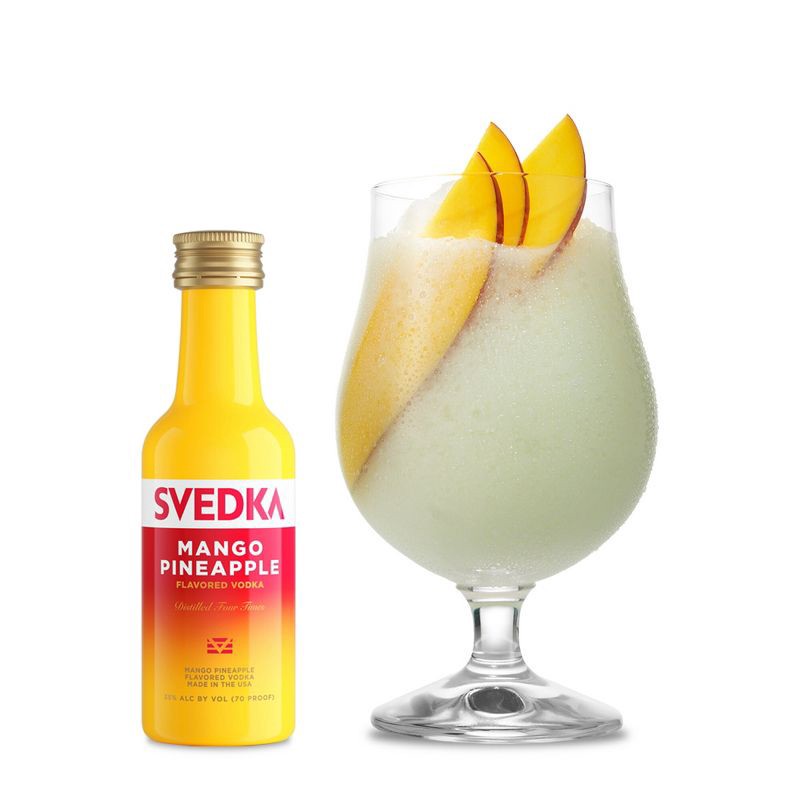 slide 1 of 7, SVEDKA Mango Pineapple Flavored Vodka - 50ml Plastic Bottle, 50 ml