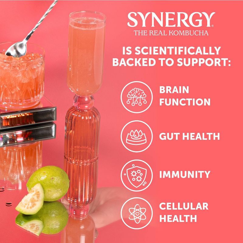 slide 7 of 9, GT's Synergy The Real Kombucha, Guava Goddess – 16 fl oz, 16 fl oz