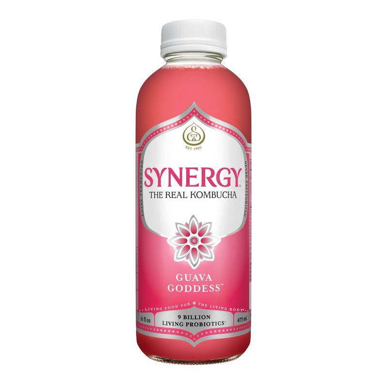 slide 1 of 9, GT's Synergy The Real Kombucha, Guava Goddess – 16 fl oz, 16 fl oz