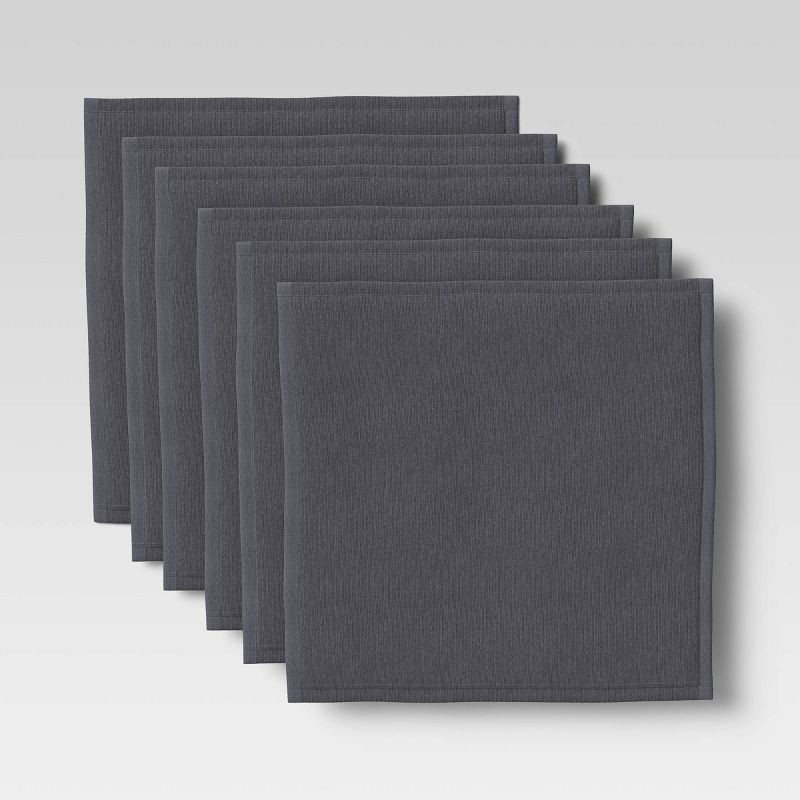 slide 3 of 3, 6pk Cotton Dishcloths Gray - Room Essentials™, 6 ct
