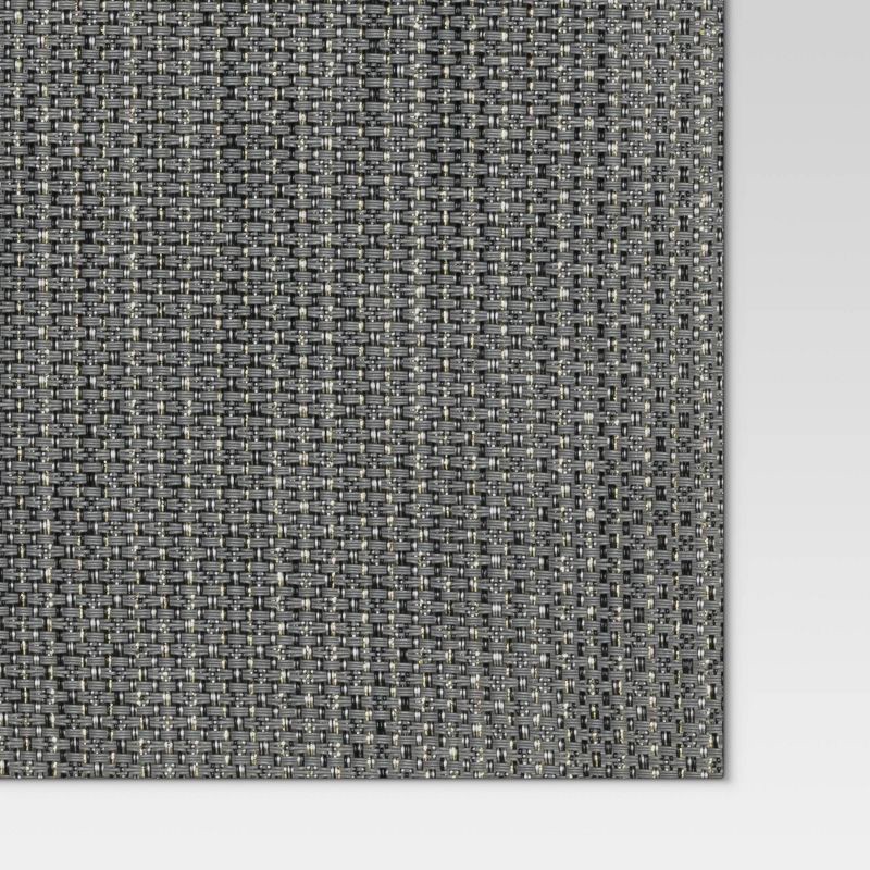 slide 3 of 3, Textilene Placemat Gray - Threshold™: Modern Stripe Vinyl, Rectangle, 19"x14", Spot Clean, Kitchen Table Decor, 1 ct