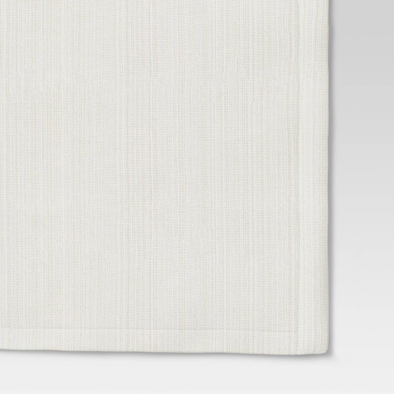 slide 3 of 3, 72" x 14" Cotton Solid Table Runner White - Threshold™: Modern Rectangle, Machine Washable, Fall Decor, OEKO-TEX Certified, 1 ct