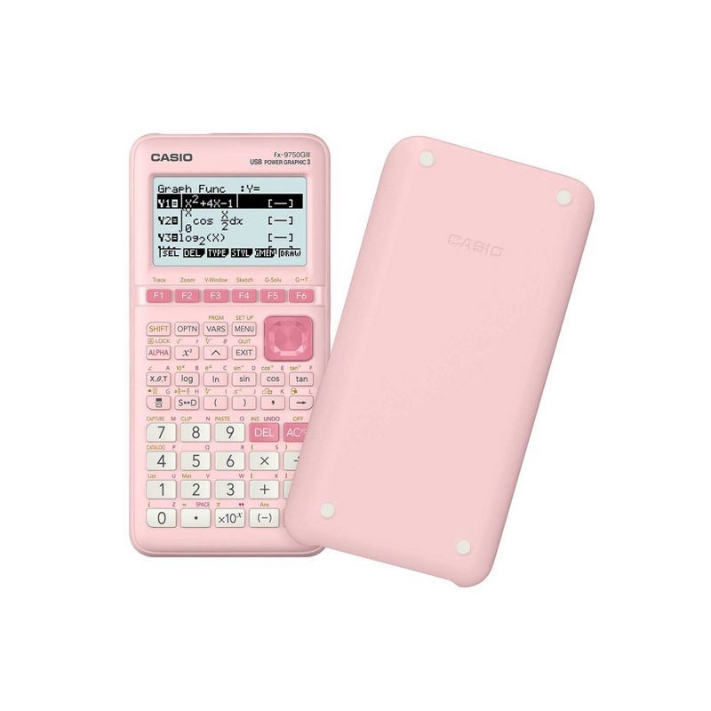 slide 2 of 2, Casio FX - 9750GIII Graphing Calculator - Pink: ACT & SAT Approved, 60KB Storage, 1 ct