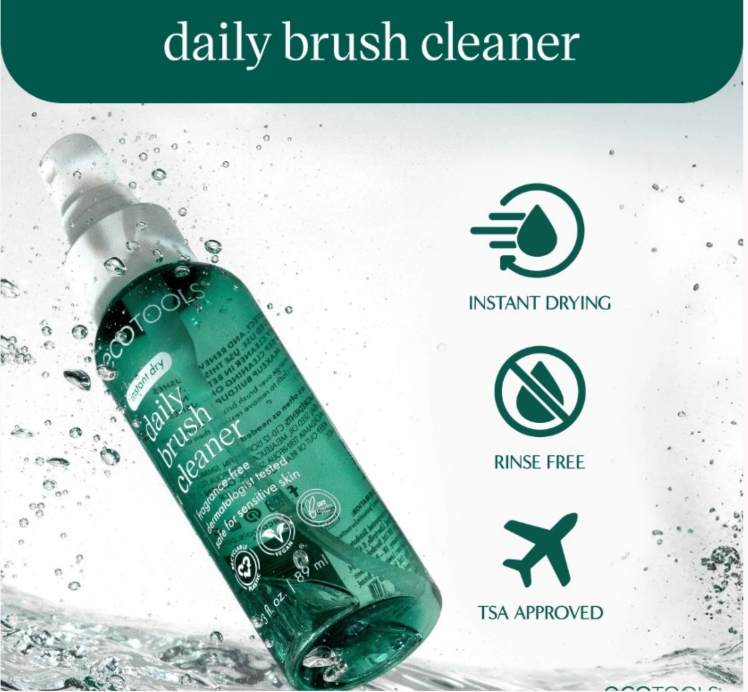 slide 4 of 5, EcoTools Brush Cleansing Spray - 3 fl oz, 3 fl oz