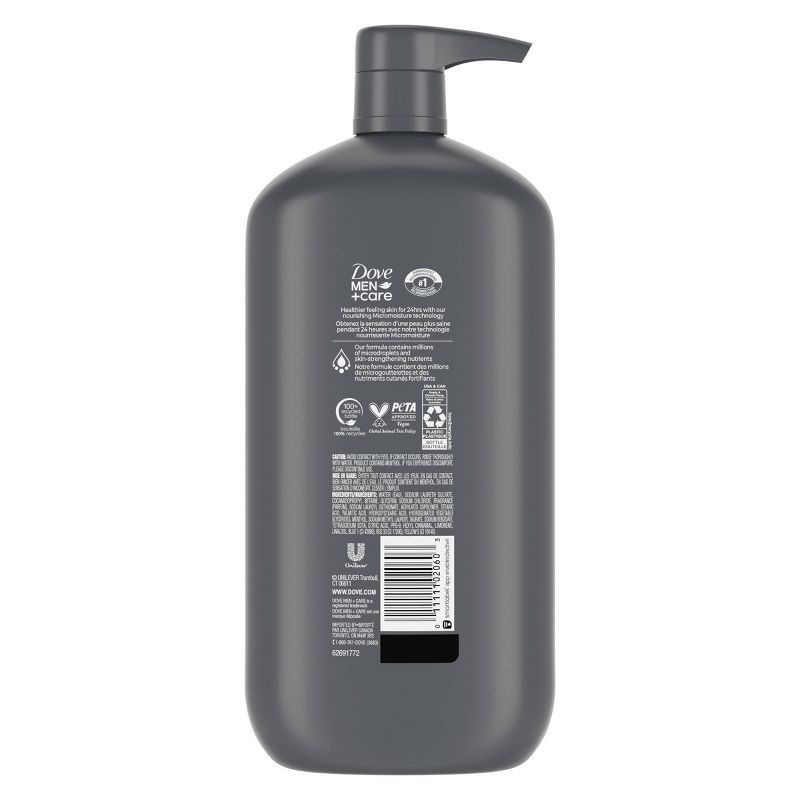 slide 3 of 7, Dove Men+Care Extra Fresh Body Wash Pump - 30 fl oz, 30 fl oz