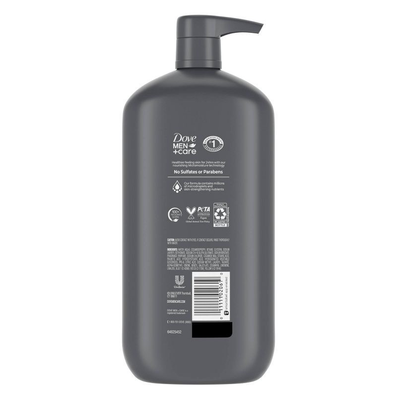 slide 2 of 8, Dove Men+Care Clean Comfort Hydrating Body & Face Wash Pump - Sulfate Free - 30 fl oz, 30 fl oz