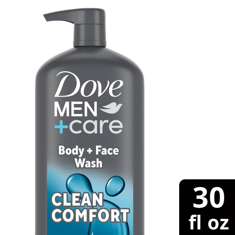 slide 1 of 8, Dove Men+Care Clean Comfort Body Wash Pump - 30 fl oz, 30 fl oz