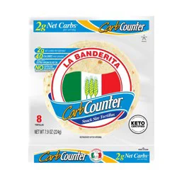 La Banderita Carb Counter Snack Size Keto Friendly Flour Tortillas - 7.9oz/8ct