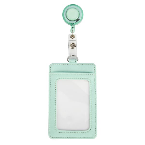 slide 2 of 3, Office Depot Brand Badge Holder, 2 13/16"" X 4 7/16"", Teal, 1 ct