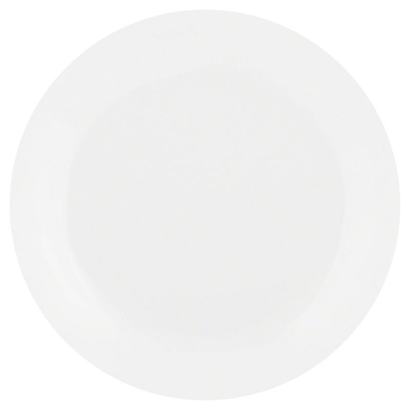 slide 2 of 9, Corelle 10.3" 6pk Glass Dinner Plates White: Break & Chip-Resistant, Microwave & Dishwasher Safe, Solid Circular Design, 6 ct