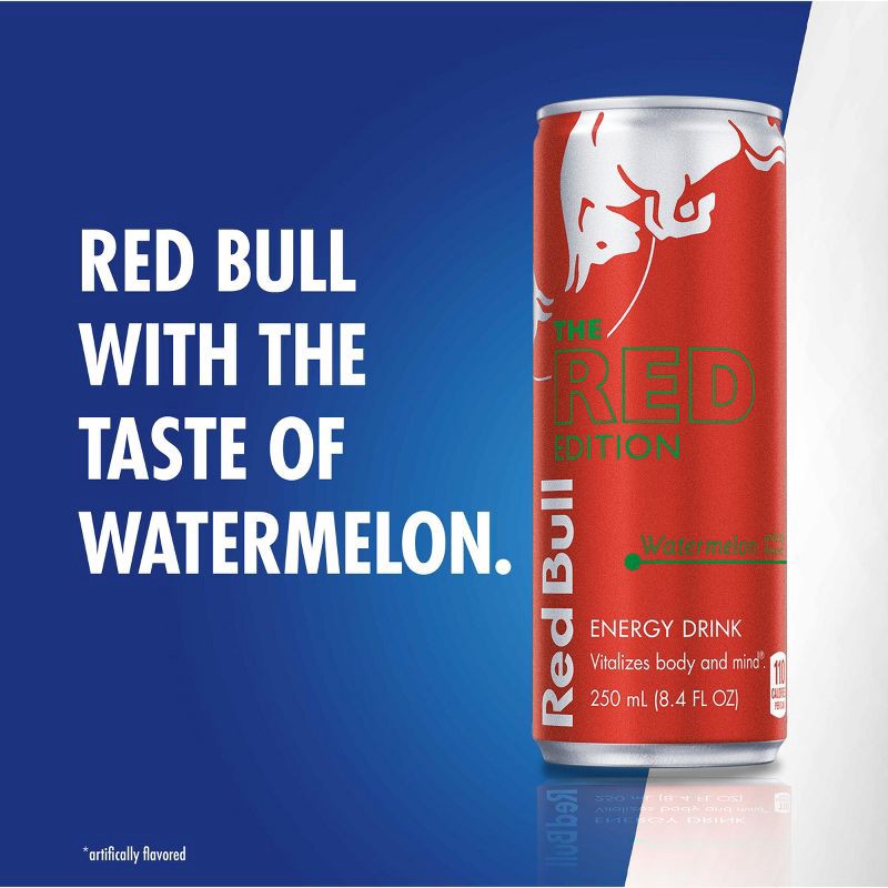 slide 2 of 8, Red Bull Red Edition Energy Drink - 4pk/8 fl oz Cans, 4 ct, 8 fl oz
