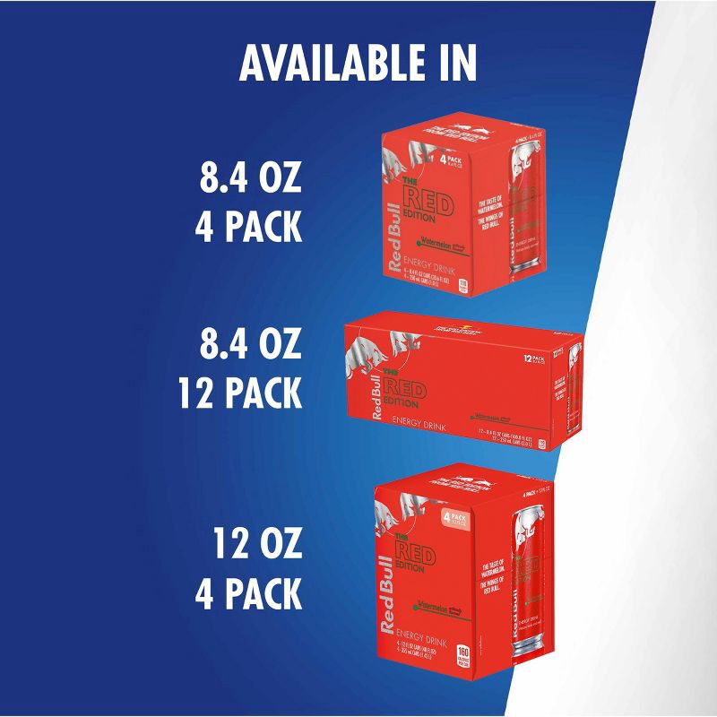 slide 6 of 8, Red Bull Red Edition Energy Drink - 4pk/8 fl oz Cans, 4 ct, 8 fl oz