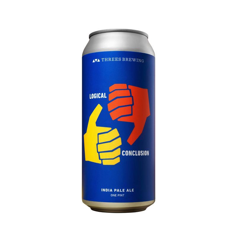 slide 1 of 2, Threes Brewing Threes Logical Conclusion IPA - 4pk/16 fl oz Cans, 4 ct; 16 fl oz