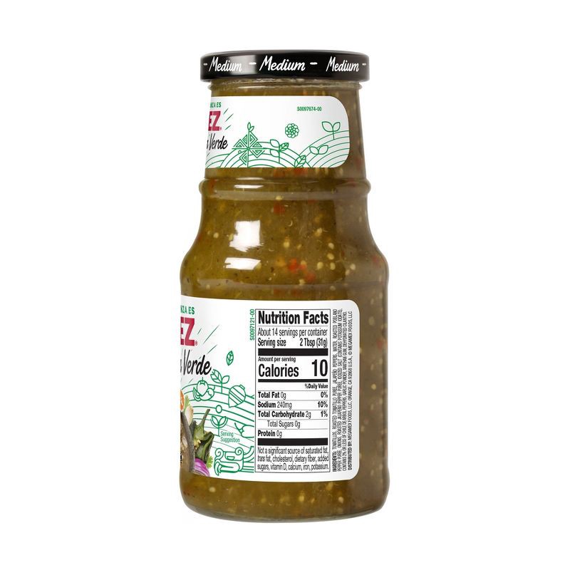 slide 3 of 12, Herdez Roasted Salsa Verde Medium - 15.7oz, 15.7 oz