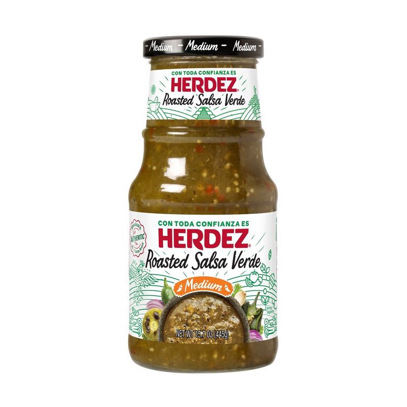 slide 1 of 12, Herdez Roasted Salsa Verde Medium - 15.7oz, 15.7 oz