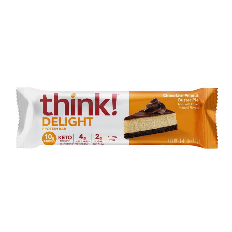 slide 1 of 7, think! Keto Protein Chocolate Peanut Butter Single Bar - 1.41oz, 1.41 oz