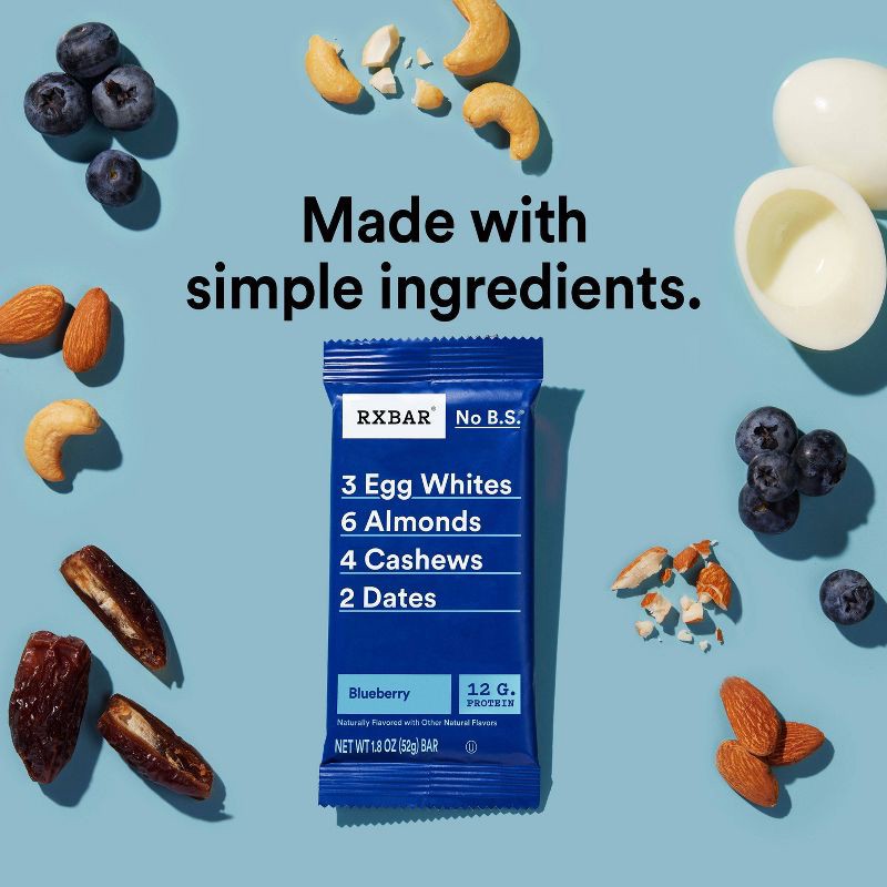 slide 3 of 10, RXBAR Blueberry - 18.3oz/10ct, 18.3 oz, 10 ct