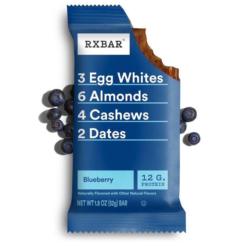 slide 7 of 11, RXBAR Blueberry Egg Protein Bars - 12g Protein - 18.3oz/10ct, 18.3 oz, 10 ct