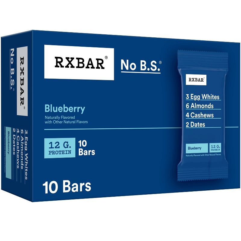 slide 1 of 10, RXBAR Blueberry - 18.3oz/10ct, 18.3 oz, 10 ct