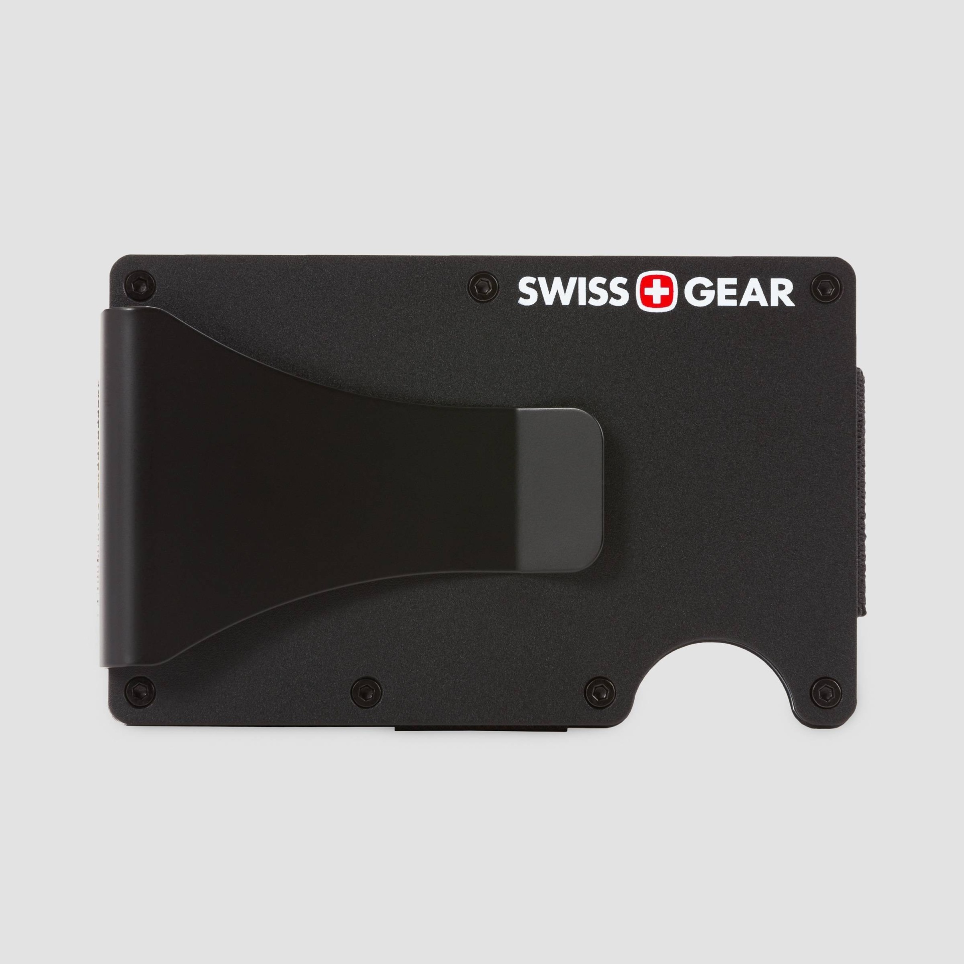 slide 1 of 8, SWISSGEAR Aluminium RFID Card Holder with Money Clip - Black One Size, 1 ct