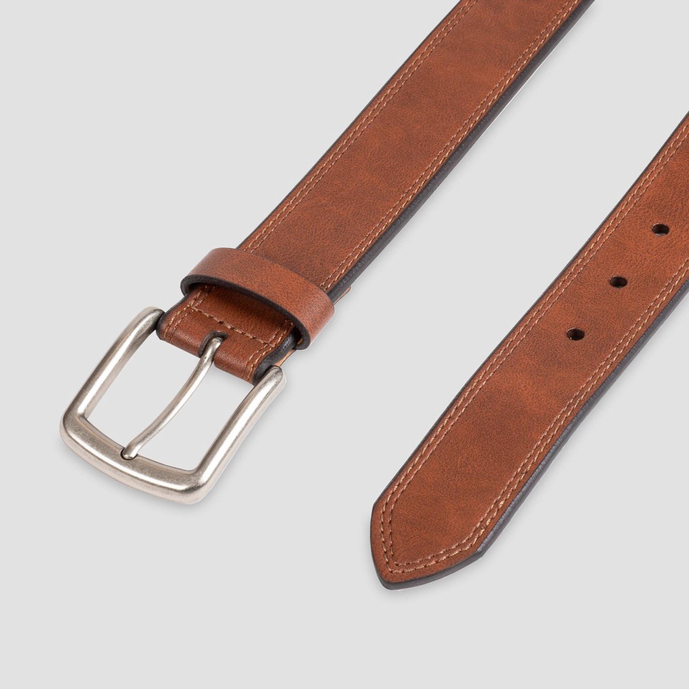 Men's Marled Double Stitch Belt - Goodfellow & Co™ Tan M