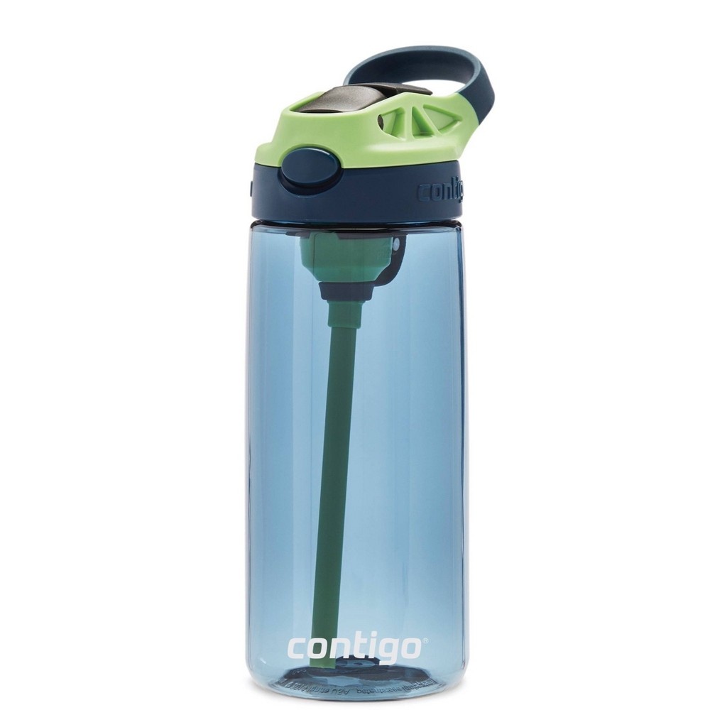 slide 4 of 6, Contigo 20oz Kids Water Bottle with Redesigned AutoSpout Straw Blue/Green, 1 ct