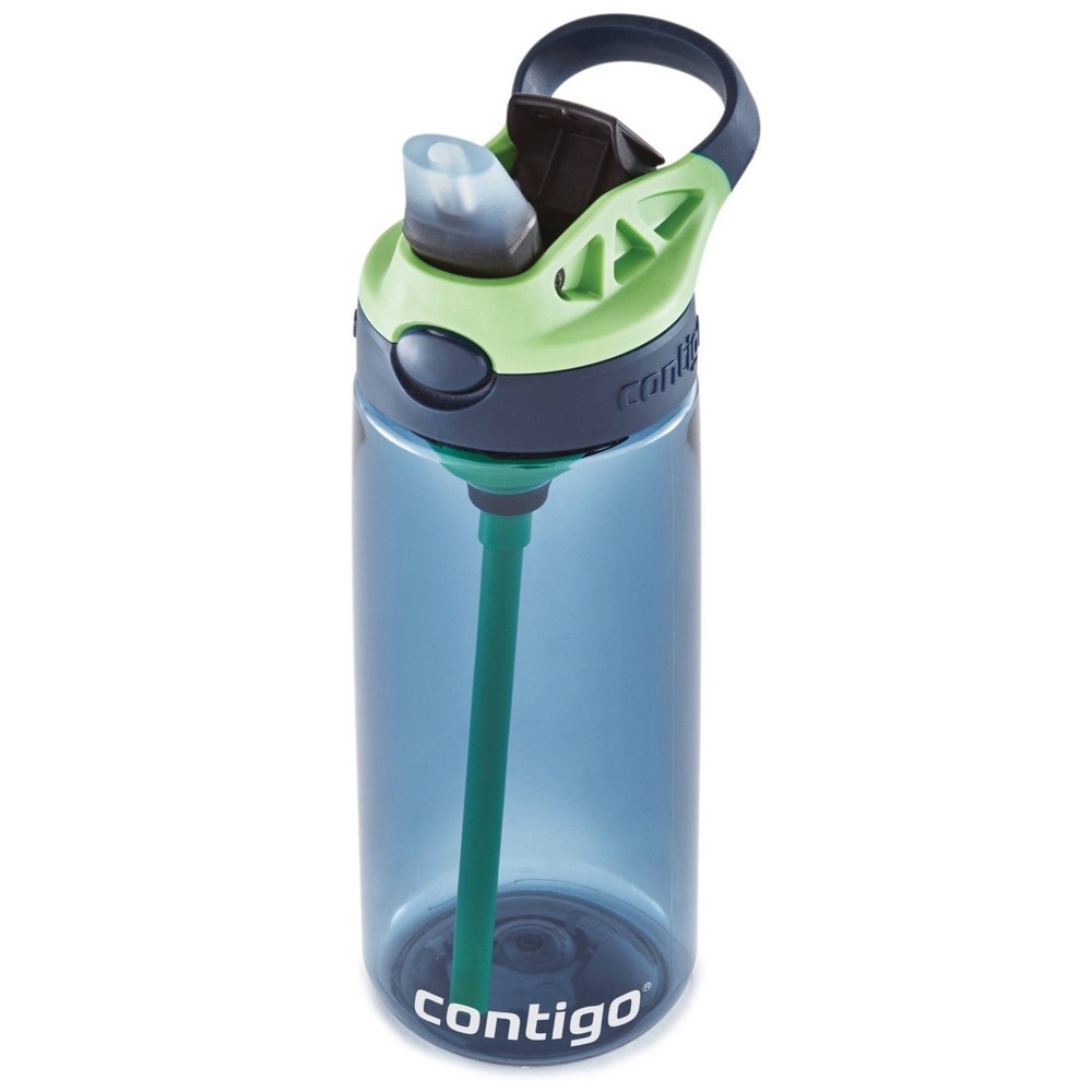 slide 6 of 6, Contigo 20oz Kids Water Bottle with Redesigned AutoSpout Straw Blue/Green, 1 ct