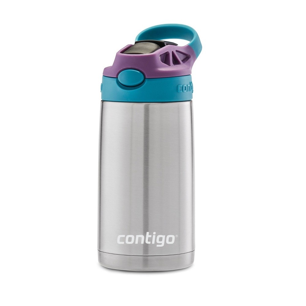 slide 3 of 6, Contigo Stainless Steel Kids Water Bottle Purple, 13 oz