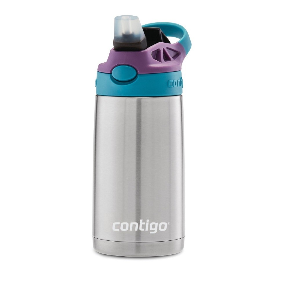 Contigo Stainless Steel Kids Water Bottle Purple 13 oz