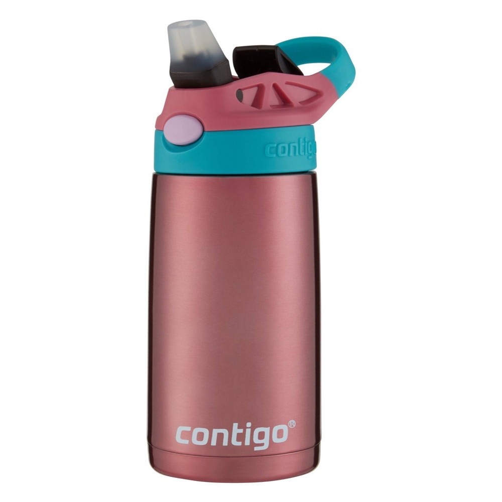 slide 4 of 5, Contigo 13oz Kids Stainless Steel Water Bottle with Redesigned AutoSpout Straw Painted Pink, 1 ct