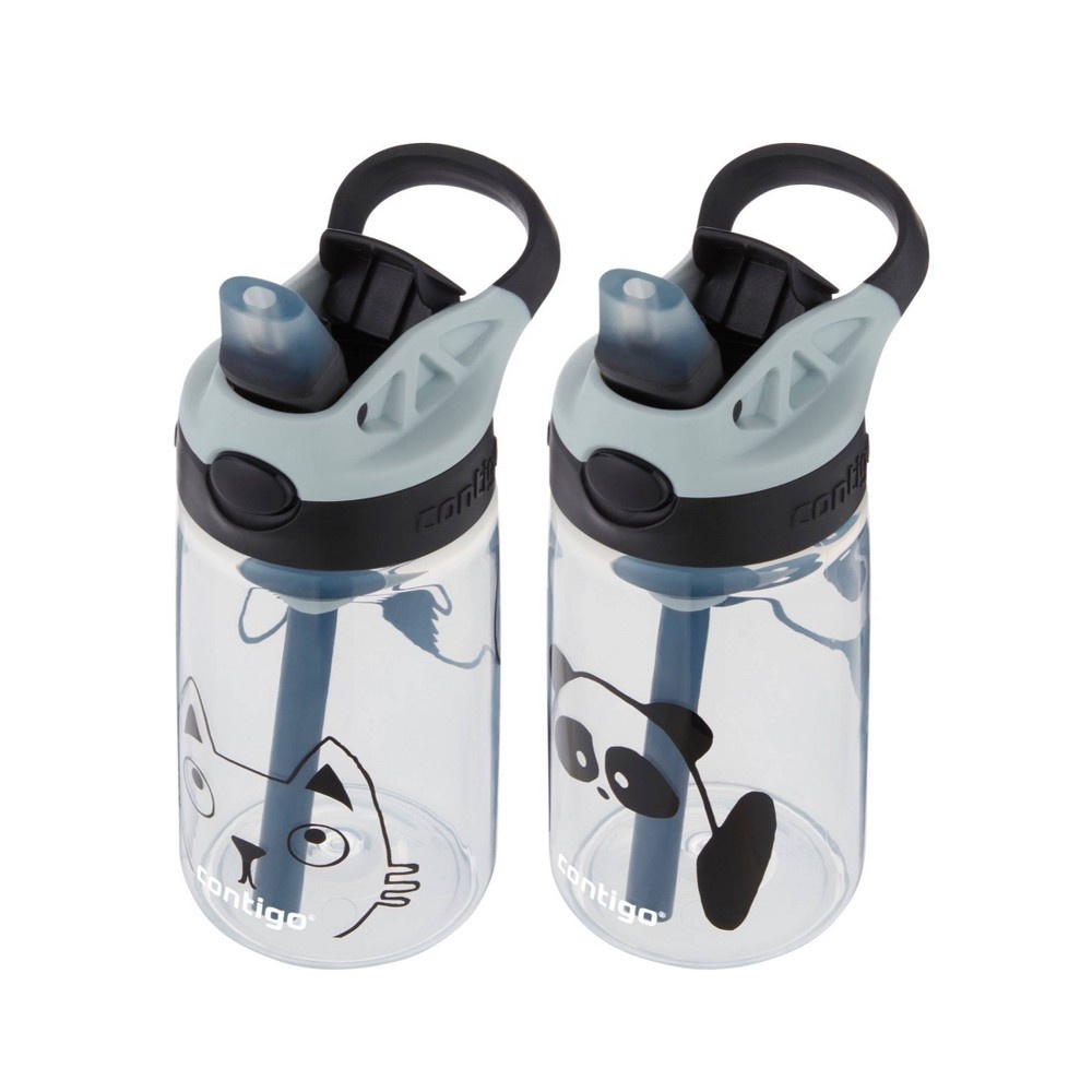 Personalized Panda Kids Water Bottle With Straw for Kids 