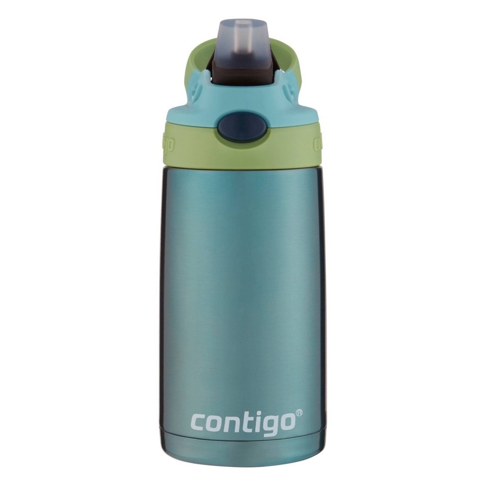 slide 2 of 5, Contigo 13oz Kids Stainless Steel Water Bottle with Redesigned AutoSpout Straw Painted Blue, 1 ct