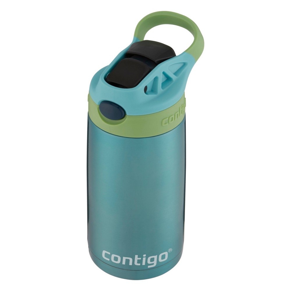 slide 4 of 5, Contigo 13oz Kids Stainless Steel Water Bottle with Redesigned AutoSpout Straw Painted Blue, 1 ct