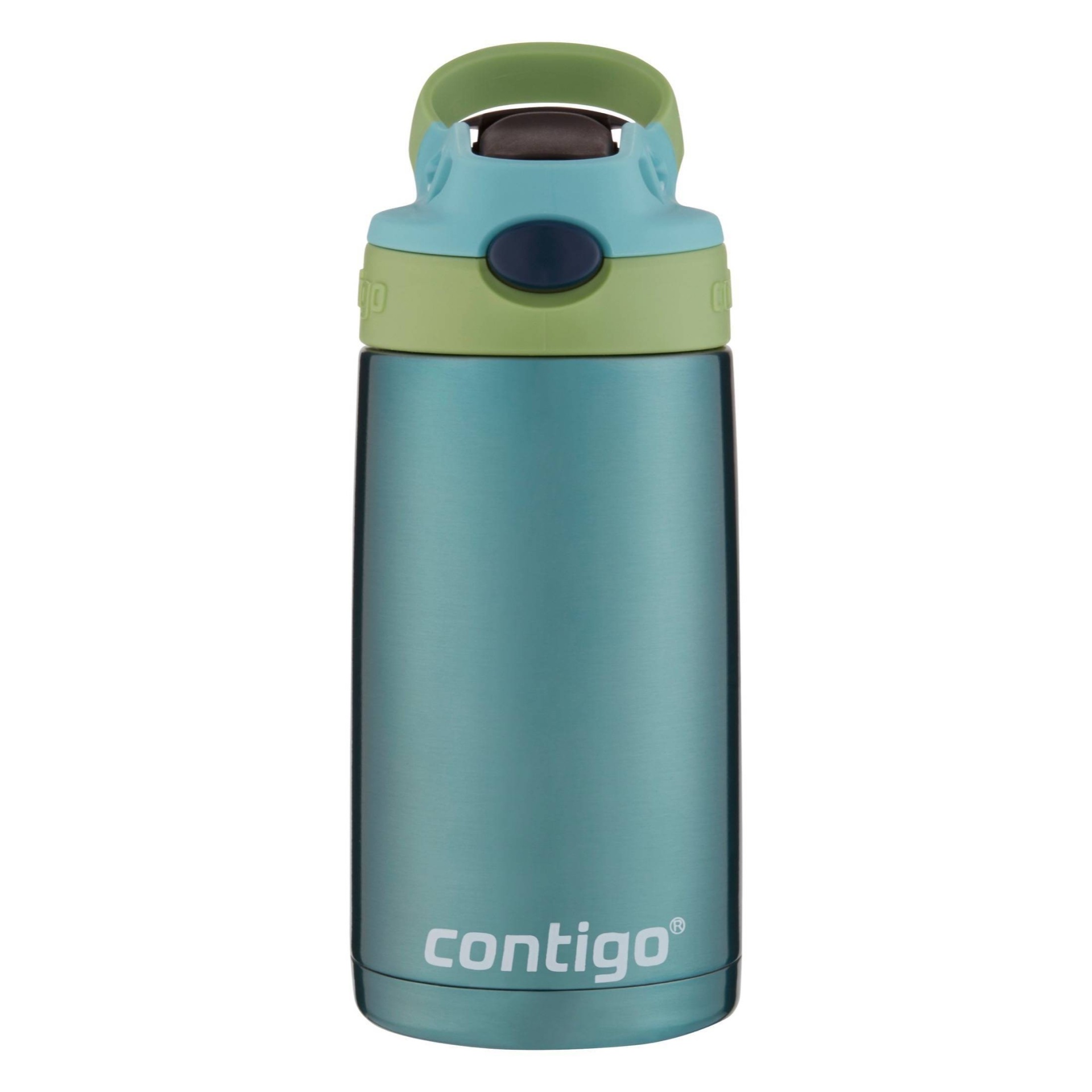 slide 1 of 5, Contigo 13oz Kids Stainless Steel Water Bottle with Redesigned AutoSpout Straw Painted Blue, 1 ct