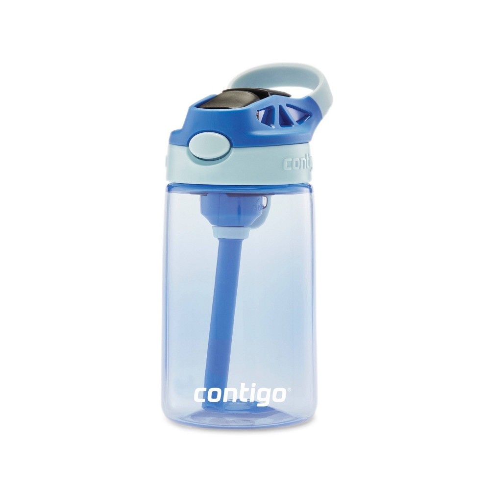 slide 3 of 6, Contigo 14oz Kids Water Bottle with Redesigned AutoSpout Straw Blue, 1 ct