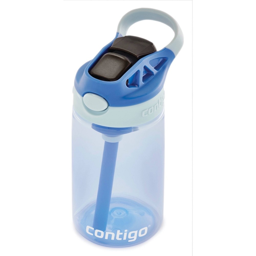 slide 6 of 6, Contigo 14oz Kids Water Bottle with Redesigned AutoSpout Straw Blue, 1 ct