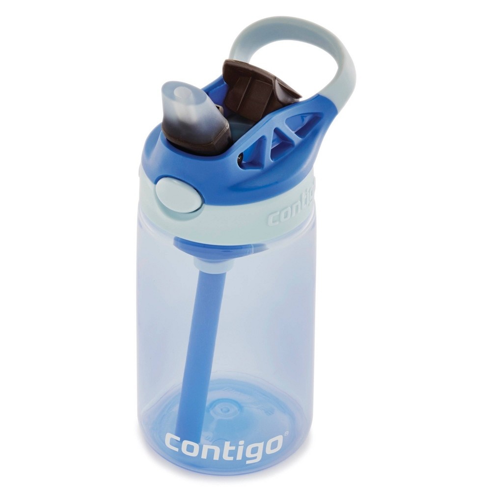 slide 4 of 6, Contigo 14oz Kids Water Bottle with Redesigned AutoSpout Straw Blue, 1 ct