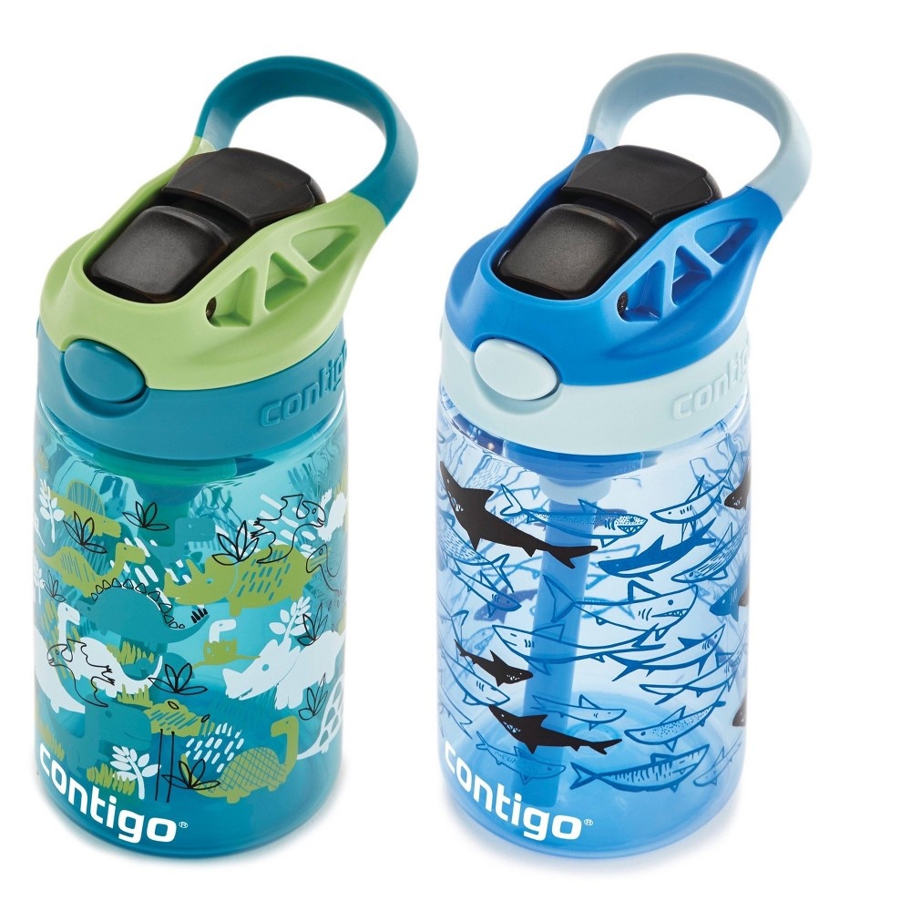 Contigo autospout 14oz 2pk deals kids straw water bottle