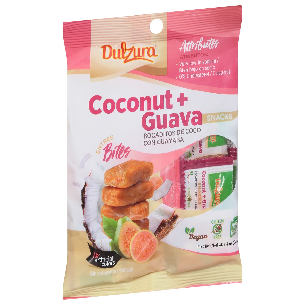 slide 7 of 9, Dulzura Coconut + Guava Snacks Bites 3.4 oz, 1 ct