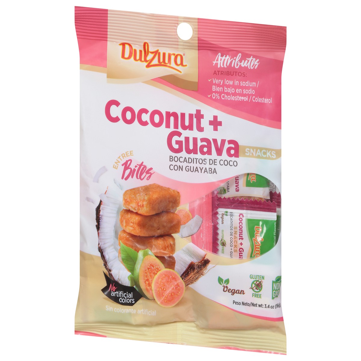 slide 6 of 9, Dulzura Coconut + Guava Snacks Bites 3.4 oz, 1 ct