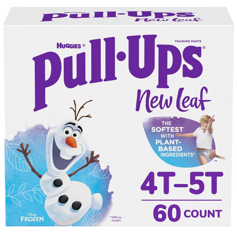 slide 1 of 12, Pull-Ups New Leaf Boys' Disney Frozen Training Pants - 4T-5T - 60ct, 60 ct