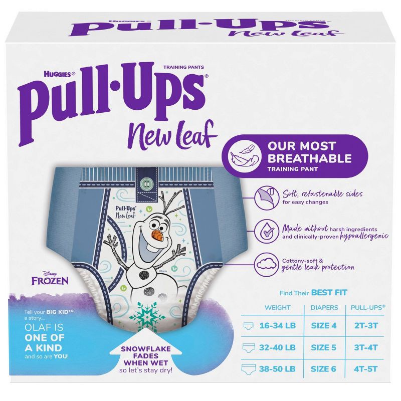 slide 11 of 12, Pull-Ups New Leaf Boys' Disney Frozen Training Pants - 4T-5T - 60ct, 60 ct