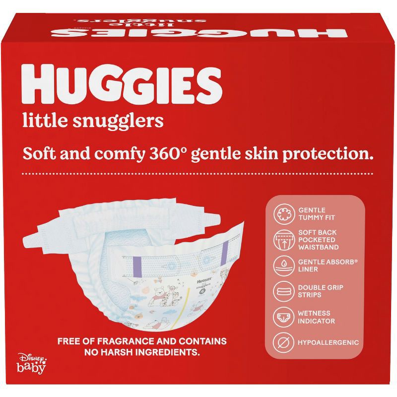 slide 2 of 11, Winnie the Pooh Huggies Little Snugglers Diapers Giant Pack - Size Newborn (128ct), 128 ct