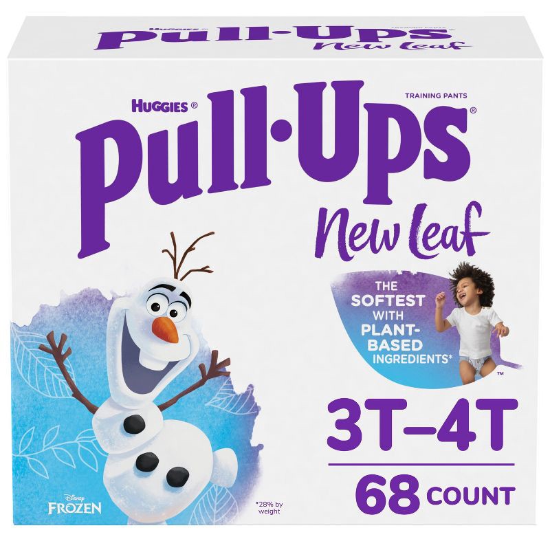 slide 1 of 12, Pull-Ups New Leaf Boys' Disney Frozen Training Pants - 3T-4T - 68ct, 68 ct