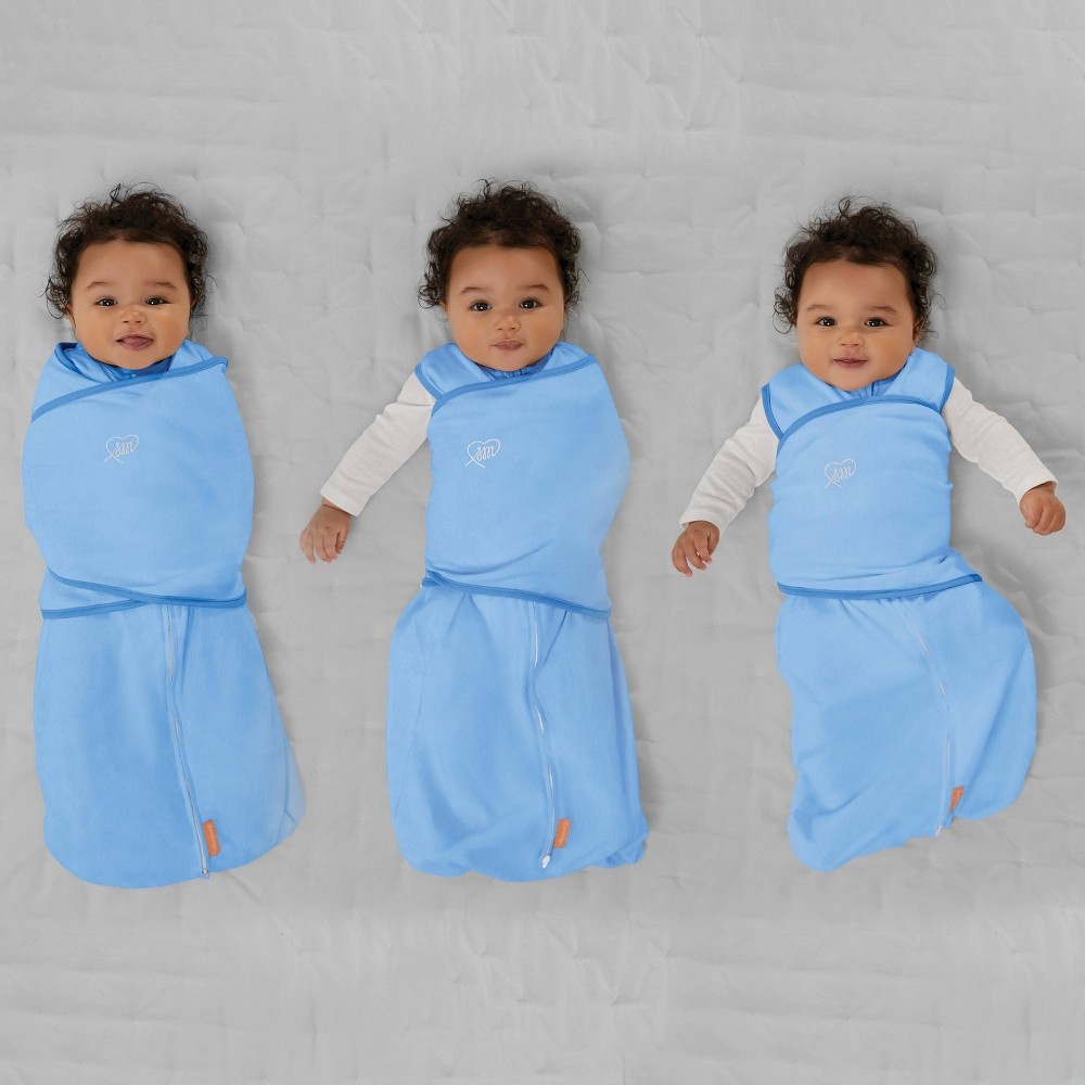 slide 6 of 8, SwaddleMe Arms Free Convertible Swaddle Wrap - Elephant In A Row 4-6M, 1 ct