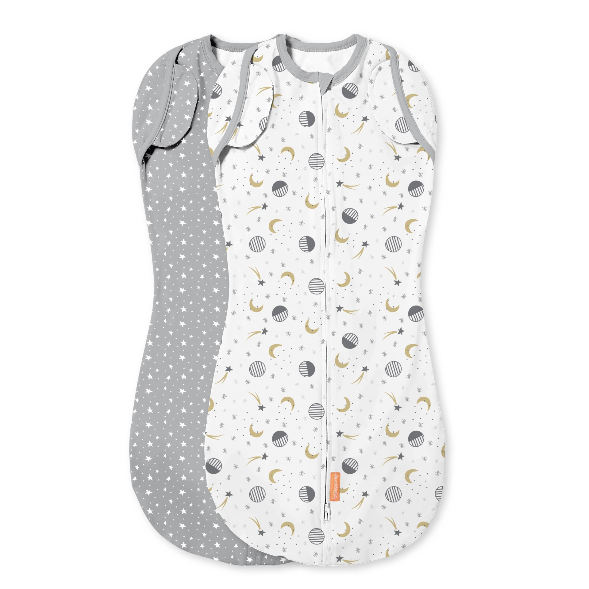 slide 1 of 11, SwaddleMe Arms Free Convertible Pod Swaddle Wrap - Lucky Star 4-6M, 2 ct