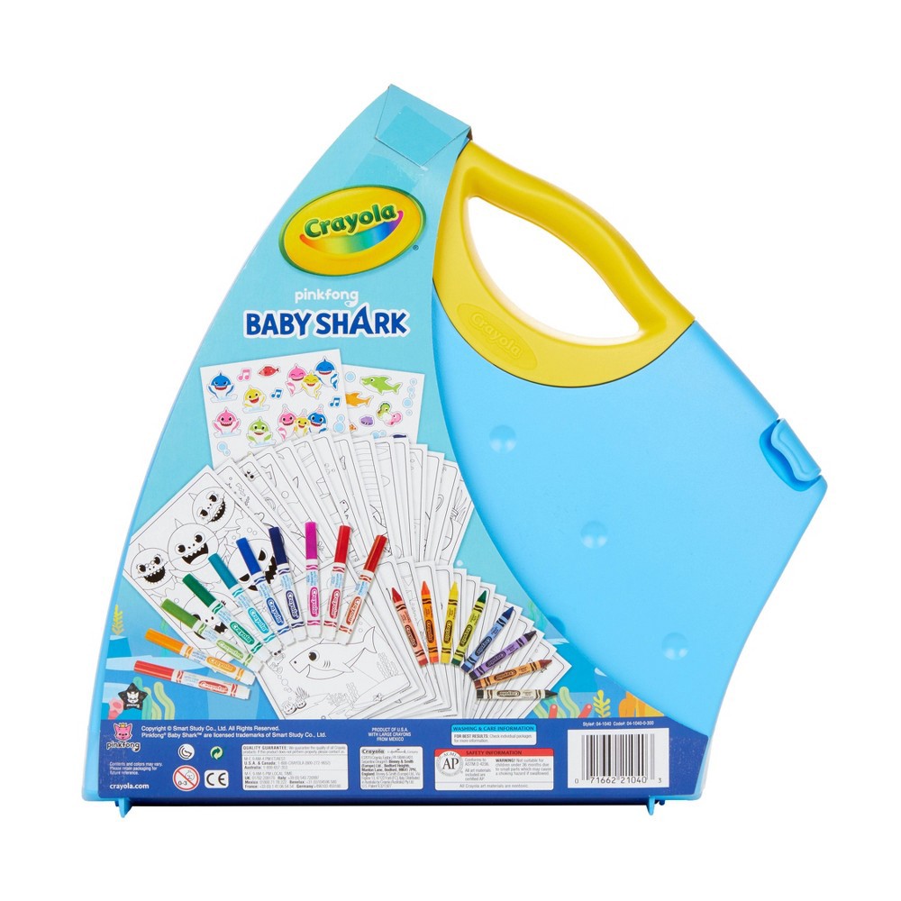 slide 3 of 4, Crayola 50pc Art Case - Baby Shark, 50 ct