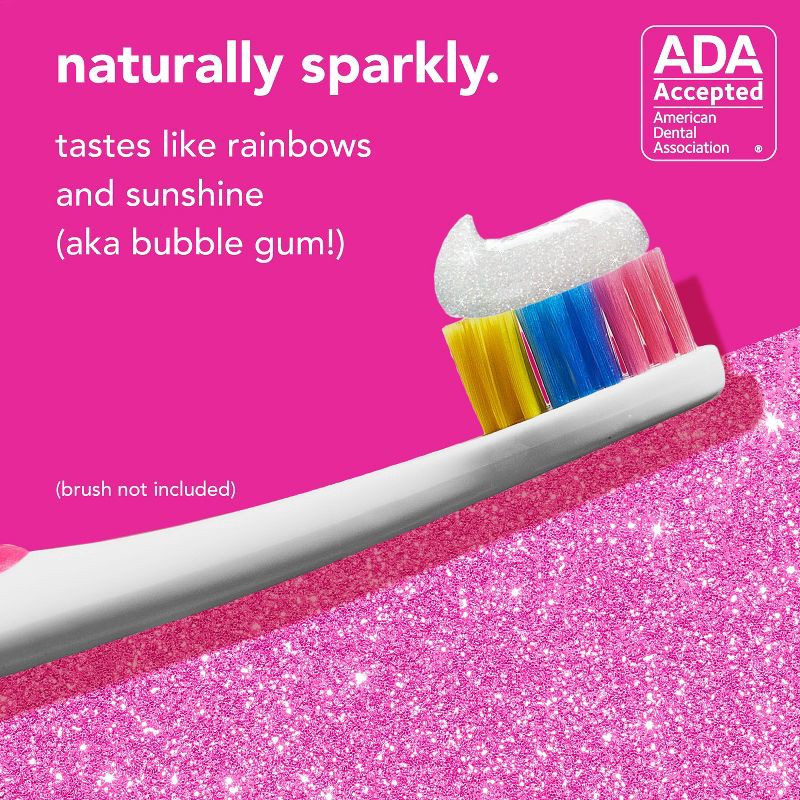 slide 4 of 13, hello Kids' Unicorn Sparkle SLS Free + Vegan Fluoride Toothpaste - Natural Bubble Gum Flavor - 4.2oz, 4.2 oz