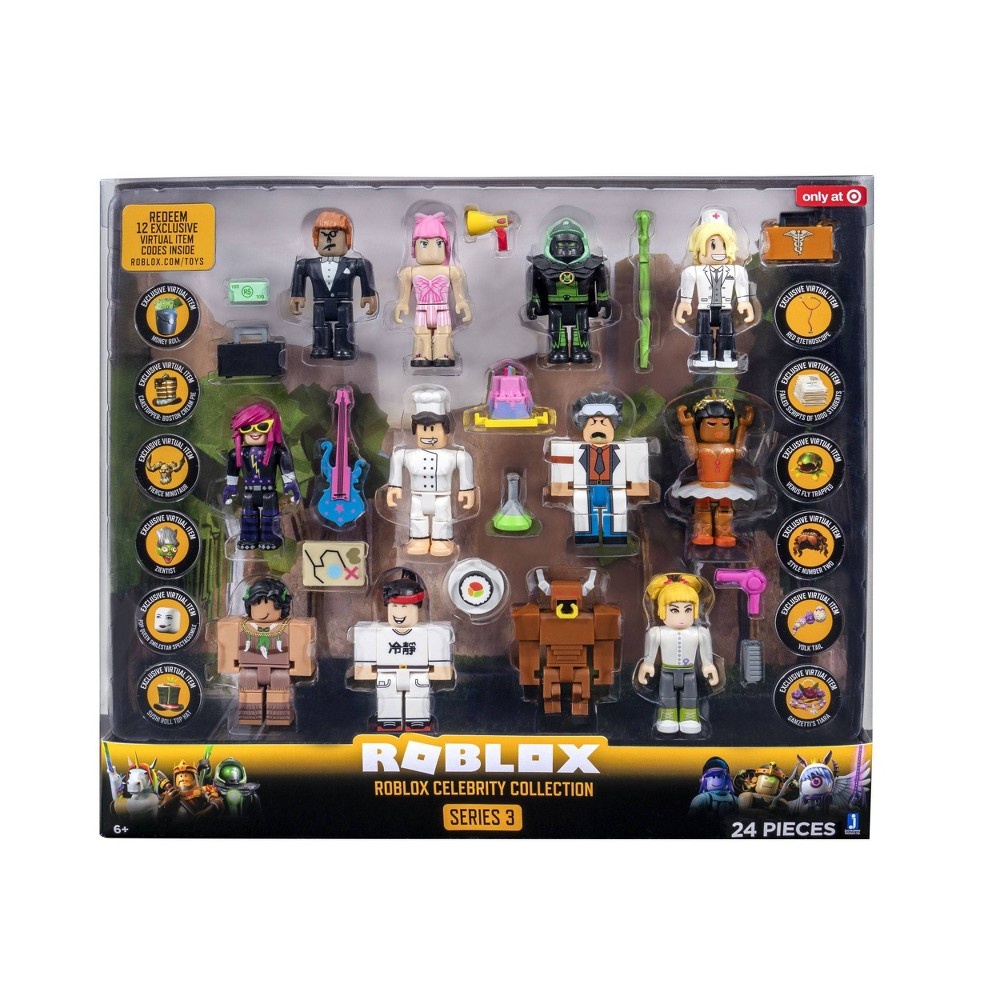 slide 2 of 5, Roblox Celebrity Collection - Series 3 Figure (Includes 12 Exclusive Virtual Items), 12 ct